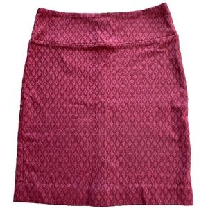 Maroon Pencil Skirt - Scretchy + Comfy